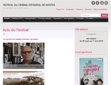 Tablet Screenshot of cinespagnol-nantes.com